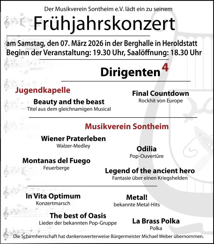 Einladung zum Frühjahrskonzert!